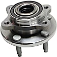 Front and Rear, Driver and Passenger Side Wheel Hub, 5 Lugs, With Bearing, AWD