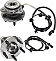 2002 Ford Ranger - Front, Driver and Passenger Side Wheel Hub, 4WD, 5 Lugs, With Bearing, With Sensor
