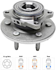 Front and Rear, Driver or Passenger Side Wheel Hub, 6 Lugs, With Bearing, RWD, 5.4L, 8Cyl