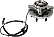 2-Wheel Set Front, Driver and Passenger Side Wheel Hubs, With Bearing, With Sensor, 4WD, 6 Lugs