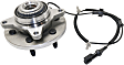 2-Wheel Set Front, Driver and Passenger Side Wheel Hubs, With Bearing, With Sensor, 4WD, 6 Lugs