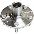4-Wheel Set Front and Rear, Driver and Passenger Side Wheel Hubs, 5 Lugs, With Bearings, FWD