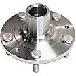 4-Wheel Set Front and Rear, Driver and Passenger Side Wheel Hubs, 5 Lugs, With Bearings, FWD