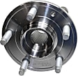 2015 Ford Explorer Limited - Rear, Driver and Passenger Side Wheel Hub, 5 Lugs, With Bearing