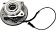 Front and Rear, Driver and Passenger Side Wheel Hub, 6 Lugs, With Bearing, With Sensor, RWD, 5.4L, 8Cyl