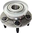 2-Wheel Set Rear, Driver and Passenger Side Wheel Hubs, 4.09 In. ABS Tone Ring Diameter, For Models with Rear Disc Brake