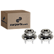 2-Wheel Set Driver and Passenger Side Wheel Hubs, With Bearing