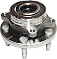 Front and Rear, Driver and Passenger Side Wheel Hub, 5 Lugs, With Bearing