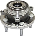 Front and Rear, Driver and Passenger Side Wheel Hub, 5 Lugs, With Bearing