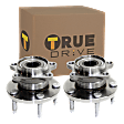 Rear, Driver and Passenger Side Wheel Hub, 5 Lugs, With Bearing, AWD, 3.5L, 6Cyl