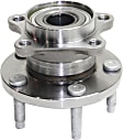 Rear, Driver and Passenger Side Wheel Hub, 5 Lugs, With Bearing, AWD, 3.5L, 6Cyl