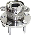 Rear, Driver and Passenger Side Wheel Hub, 5 Lugs, With Bearing, AWD, 3.5L, 6Cyl