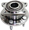 2008 Ford Taurus - Rear, Driver and Passenger Side Wheel Hub, AWD, 5 Lugs, With Bearing
