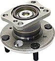 Rear, Driver and Passenger Side Wheel Hub, 4 Lugs, With Bearing, FWD