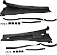 Driver and Passenger Side Wiper Cowl Grilles, Black