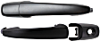 2006-2012 Ford Fusion - Front, Driver and Passenger Side Primed Exterior Door Handle, Driver Side - With Key Hole; Passenger Side - Without Key Hole, Sedan