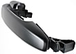 2006-2012 Ford Fusion - Front, Driver and Passenger Side Primed Exterior Door Handle, Driver Side - With Key Hole; Passenger Side - Without Key Hole, Sedan