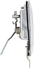 1999-2016 Ford F-350 Super Duty - Front and Rear, Driver and Passenger Side Exterior Door Handles, Chrome, Front Driver and Passenger Side - With Key Hole; Rear Driver and Passenger Side - Without Key Hole