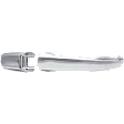 2013 Ford Flex Limited - Front and Rear, Driver and Passenger Side Chrome Exterior Door Handle, Front Driver Side - With Key Hole; Front Passenger Side - Without Key Hole; Rear - Without Key Hole