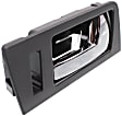 2008-2011 Ford Focus - Front, Driver and Passenger Side Interior Door Handles, Chrome Lever with Black Bezel, With Door Lock Hole