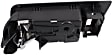 2008-2011 Ford Focus - Front, Driver and Passenger Side Interior Door Handles, Chrome Lever with Black Bezel, With Door Lock Hole
