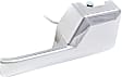 2007-2011 Ford Edge - Front, Driver and Passenger Side Interior Door Handles, Chrome, Without Door Lock Hole