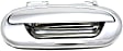 Front and Rear, Driver and Passenger Side Exterior Door Handles, Chrome, Front Driver and Passenger Side - With Key Hole; Rear Driver and Passenger Side - Without Key Hole