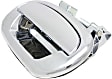 Front and Rear, Driver and Passenger Side Exterior Door Handles, Chrome, Front Driver and Passenger Side - With Key Hole; Rear Driver and Passenger Side - Without Key Hole