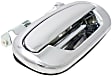 Front and Rear, Driver and Passenger Side Exterior Door Handles, Chrome, Front Driver and Passenger Side - With Key Hole; Rear Driver and Passenger Side - Without Key Hole