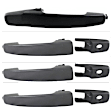 Front and Rear, Driver and Passenger Side Primed Exterior Door Handle, Driver Side - With Key Hole; Passenger Side - Without Key Hole
