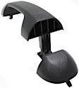Front, Driver and Passenger Side, or Rear, Passenger Side - Back Door Textured Black Exterior Door Handle, Without Key Hole