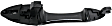 2001-2006 Mazda Tribute - Front, Driver and Passenger Side Smooth Black Exterior Door Handle, With Key Hole