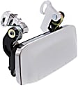 Front, Driver and Passenger Side Exterior Door Handles, Chrome, Without Key Hole