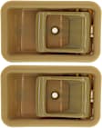 1994-1996 Mercury Tracer - Front, Driver and Passenger Side Interior Door Handles, Beige, Without Door Lock Hole