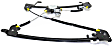 Front, Driver and Passenger Side Power Window Regulators, with Motors, Regular/Super Crew Cab Pickup