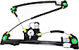 Front, Driver and Passenger Side Power Window Regulators, with Motors, Regular/Super Crew Cab Pickup