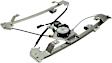 Front and Rear, Driver Side Window Regulators, Power, with Motor