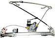 Front and Rear, Driver Side Window Regulators, Power, with Motor