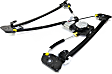 Front and Rear, Driver Side Window Regulators, Power, with Motor