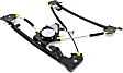 Front and Rear, Driver Side Window Regulators, Power, with Motor