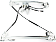 Extended Cab Pickup Front, Driver and Passenger Side Power Window Regulator, With Motor