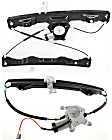 Front and Rear, Driver Side Window Regulators, Power, With Motor