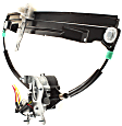 Front and Rear, Driver Side Window Regulators, Power, With Motor
