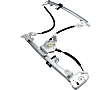 Front, Driver and Passenger Side Power Window Regulator, Without Motor