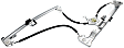 Front, Driver and Passenger Side Power Window Regulator, Without Motor