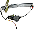 Front, Driver and Passenger Side Power Window Regulator, With Motor