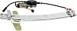 Front, Driver and Passenger Side Power Window Regulator, With Motor