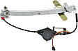 Front, Driver and Passenger Side Power Window Regulator, With Motor