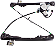 Front, Driver and Passenger Side Power Window Regulator, With Motor