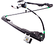 Front, Driver and Passenger Side Power Window Regulator, With Motor